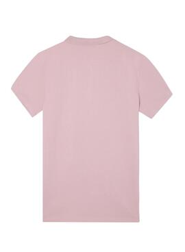 Polo Silbon Clásico Liso rosa para hombre
