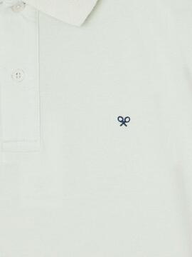 Polo Silbon Clásico Liso verde para hombre