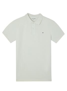 Polo Silbon Clásico Liso verde para hombre