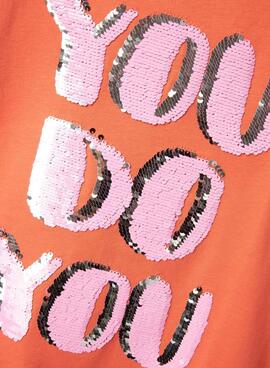 Camiseta Name It Elka naranja para niña