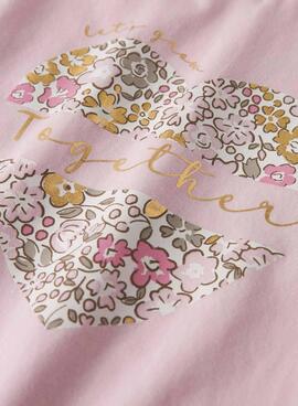 Camiseta Name It Hnanna rosa para niña