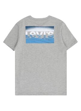 Camiseta Levis New Wave gris para niño