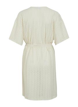 Kimono Vila Vigeneva beige para mujer