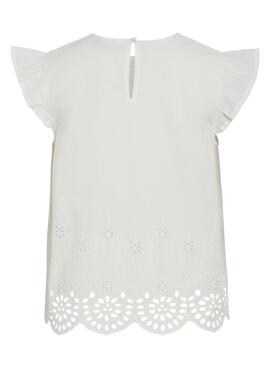 Blusa Vila Vihortensa blanco para mujer
