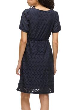 Vestido Vila Viamalina marino para mujer