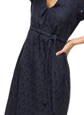 Vestido Vila Viamalina marino para mujer