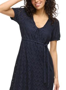 Vestido Vila Viamalina marino para mujer