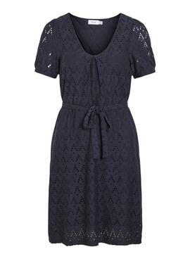 Vestido Vila Viamalina marino para mujer