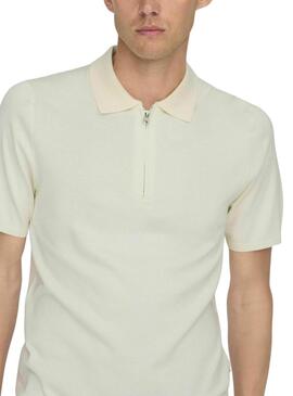 Polo Only and Sons Wyler beige para hombre