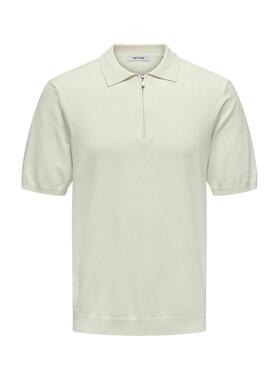 Polo Only and Sons Wyler beige para hombre