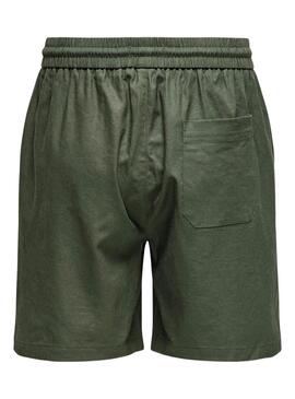 Bermudas Only and Sons Stel verde para hombre