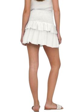 Falda o top Only Nadja 2en1 blanco para mujer