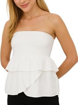 Falda o top Only Nadja 2en1 blanco para mujer