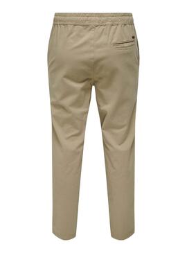 Pantalón Ony and Sons Linus Taper camel para hombre
