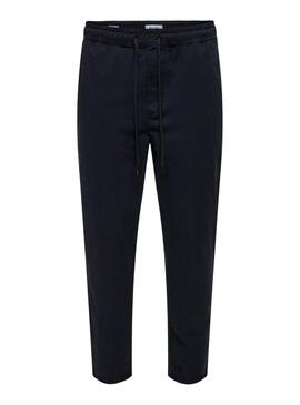 Pantalón Ony and Sons Linus Taper azul marino para hombre