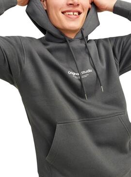 Sudadera Jack and Jones Vesterbro gris para hombre