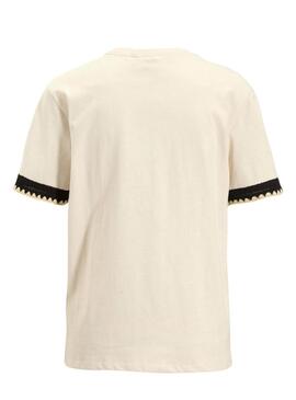 Camiseta Vila Vinajra beige para mujer