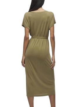 Vestido Vila Vimodala verde para mujer