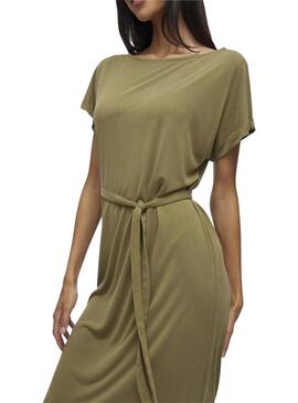 Vestido Vila Vimodala verde para mujer