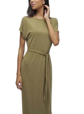 Vestido Vila Vimodala verde para mujer