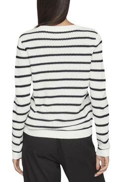 Jersey Vila Vidalo blanco y negro para mujer