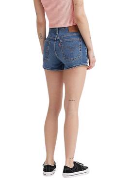 Shorts Levis 501 Original azul para mujer