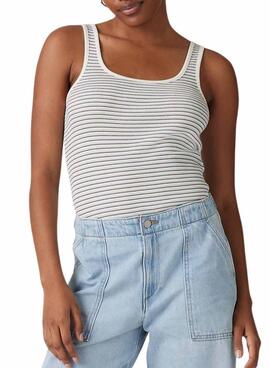 Camiseta Levis Essential Rib rayas para mujer