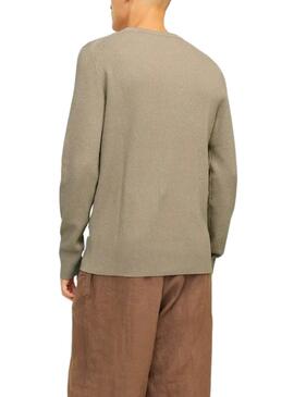Jersey Jack and Jones Perfect beige para hombre