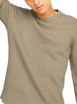 Jersey Jack and Jones Perfect beige para hombre