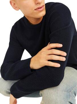 Jersey Jack and Jones Perfect azul marino para hombre