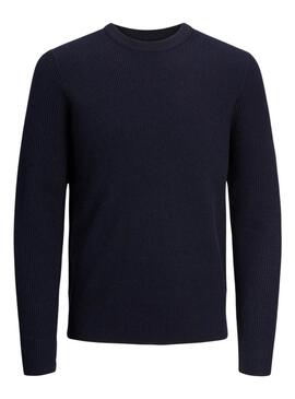 Jersey Jack and Jones Perfect azul marino para hombre