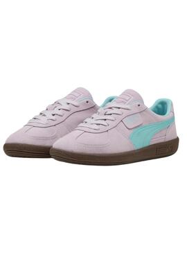 Zapatillas Puma Palermo rosa y turquesa para mujer