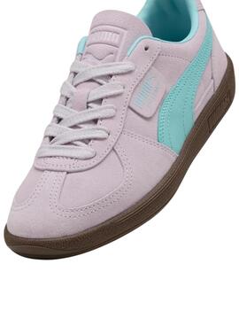 Zapatillas Puma Palermo rosa y turquesa para mujer