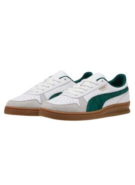 Zapatillas Puma Indoor blanco y verde para hombre
