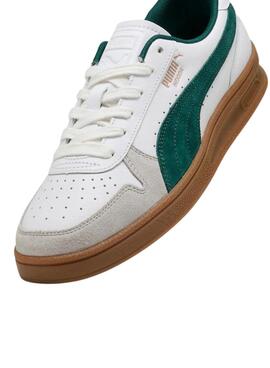Zapatillas Puma Indoor blanco y verde para hombre