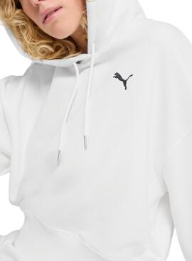Sudadera Puma Wardrobe blanco para mujer