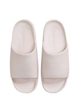 Chanclas Nike Calm beige para mujer