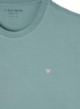 Camiseta Silbon Rombos turquesa para hombre