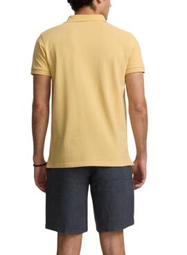 Polo Silbon Clásico amarillo para hombre