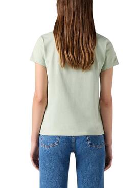 Camiseta Levis The Perfect Tee Coloring verde para mujer