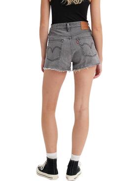 Shorts Levis 501 Original gris para mujer