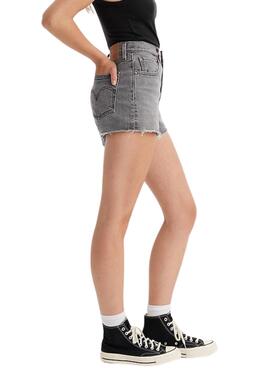 Shorts Levis 501 Original gris para mujer