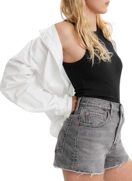 Shorts Levis 501 Original gris para mujer