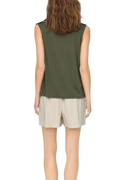 Camiseta Only Free verde para mujer