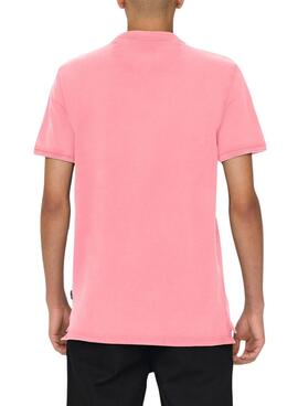 Polo Only and Sons Travis rosa para hombre 