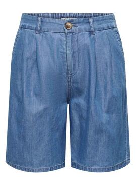 Bermuda Only Bea denim azul para mujer