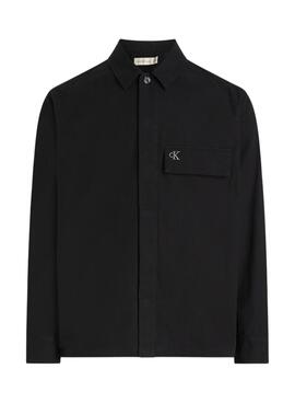 Sobrecamisa Calvin Klein Jeans Cargo negro para hombre