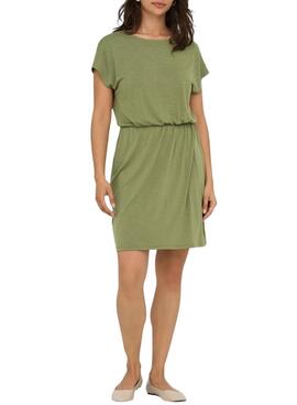Vestido Only Freda Batsleeve verde para mujer