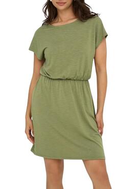 Vestido Only Freda Batsleeve verde para mujer