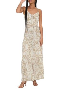 Vestido Only Chiara beige para mujer